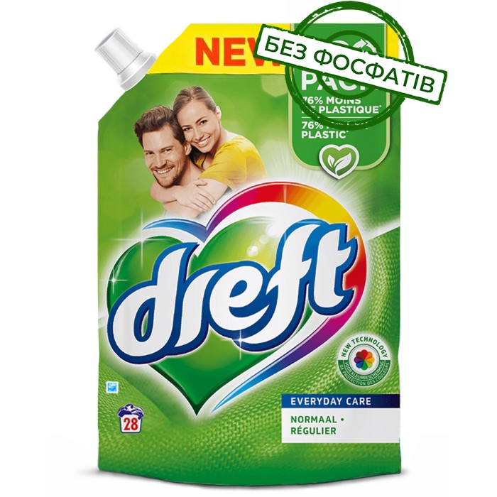 Гель для стирки Dreft Универсальный, 1.540 л (28 стирок) - 